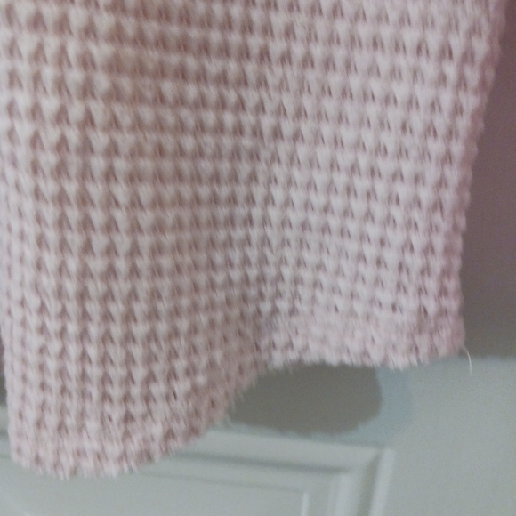 Sundance Thermal Waffle Knit Popover Top pink medium - Picture 7 of 11